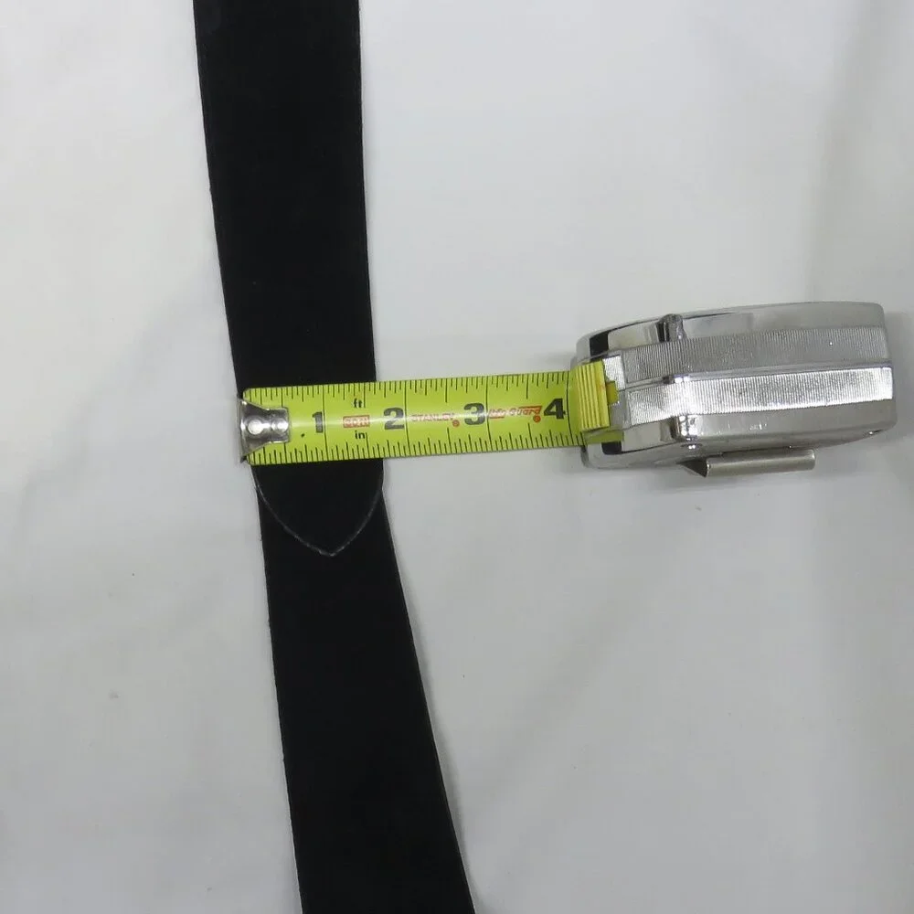 Women's Morgan Taylor Black Suede Wide Belt, Size Small - Picture 9 of 12